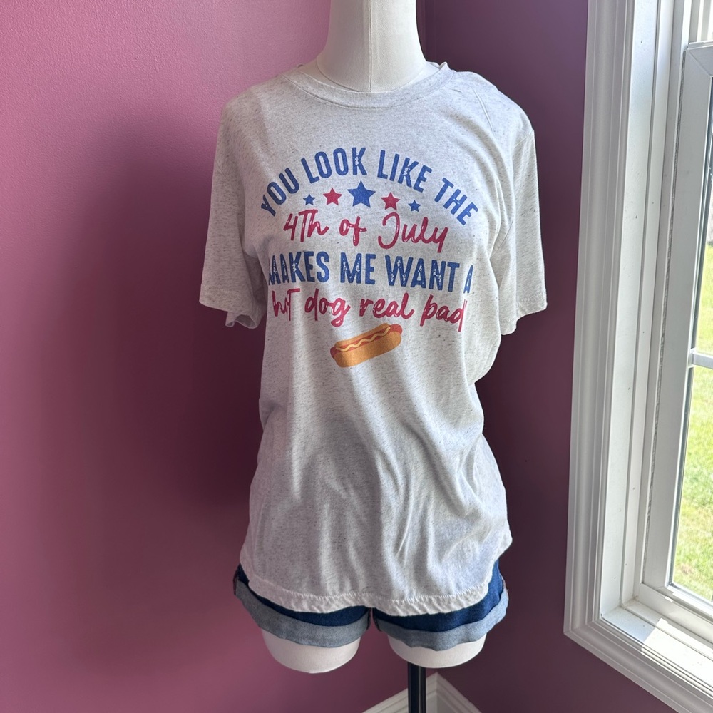 4th of July “Hotdog” Short Sleeve Tee